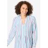 Woman Within Plus Size Perfect Pintuck Tunic(Multi Stripe)