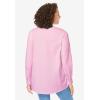 Woman Within Plus Size Perfect Pintuck Tunic(Pink)