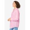 Woman Within Plus Size Perfect Pintuck Tunic(Pink)