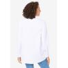 Woman Within Plus Size Perfect Pintuck Tunic(White)