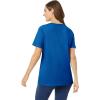 Woman Within Plus Size Perfect Short-Sleeve Scoopneck Tee(Deep Teal)