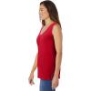 Woman Within Plus Size Perfect Sleeveless Shirred V-Neck Tunic(Classic Red)