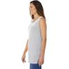 Woman Within Plus Size Perfect Sleeveless Shirred V-Neck Tunic(Heather Grey)