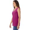 Woman Within Plus Size Perfect Sleeveless Shirred V-Neck Tunic(Raspberry)