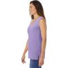 Woman Within Plus Size Perfect Sleeveless Shirred V-Neck Tunic(Soft Iris)