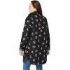 Woman Within Plus Size Reversible Quilted Barn Jacket(Pine Black Prairie Floral)