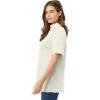 Woman Within Plus Size Ribbed Short Sleeve Turtleneck(Ivory)