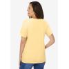 Woman Within Plus Size Ruffle Tee(Banana)