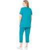 Woman Within Plus Size Starfish Tee and Capri Set(Pretty Turquoise Starfish)