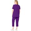 Woman Within Plus Size Starfish Tee and Capri Set(Radiant Purple Starfish)