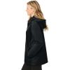 Woman Within Plus Size Storm Raincoat(Black)