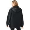 Woman Within Plus Size Storm Raincoat(Black)