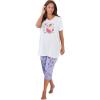 Dreams & Co. Plus Size 2-Piece Capri PJ Set(Multi Fruit)