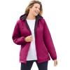 Woman Within Plus Size Storm Raincoat(Mulberry)