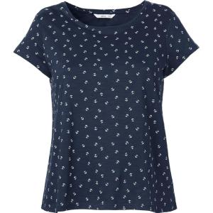 ellos Plus Size Trapeze Knit Tee(Navy Anchor)