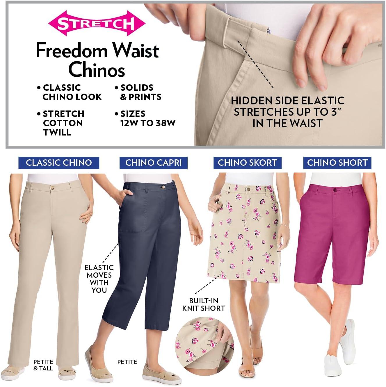 imageWoman Within Plus Size Adjustable Waist Chino ShortBark