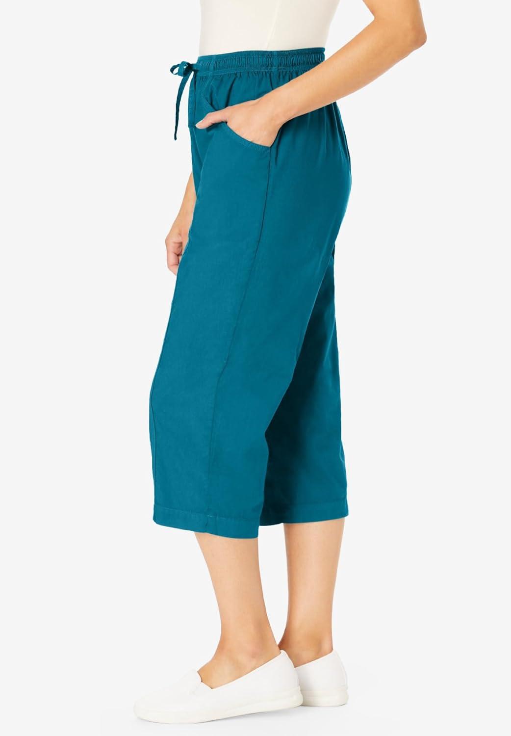 imageWoman Within Plus Size Boardwalk CapriBlack