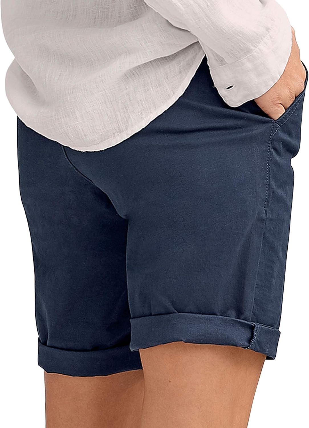 imageellos Plus Size Bermuda ShortsNavy