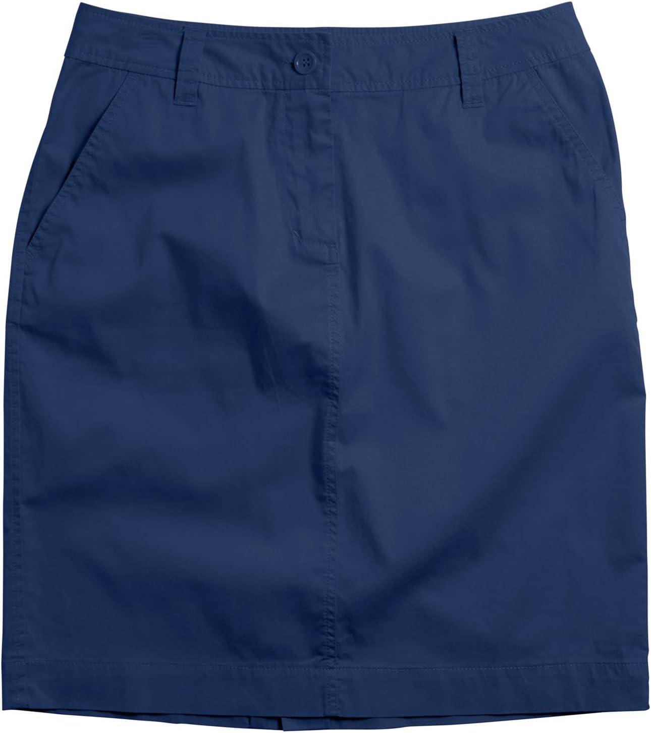 imageellos Plus Size Stretch Chino SkortWhite