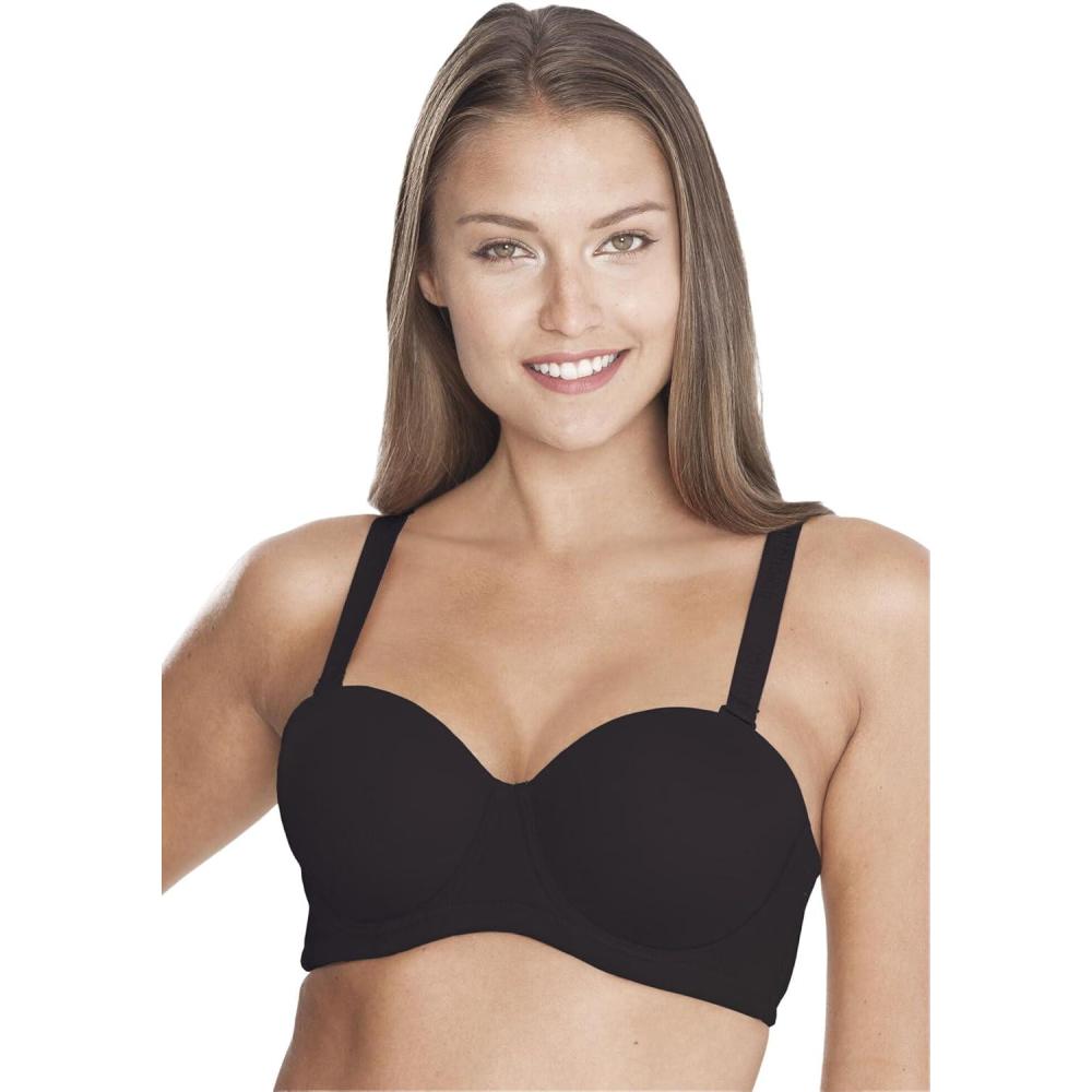 imageComfort Choice Womens Plus Size Convertible Strapless Underwire BraBlack