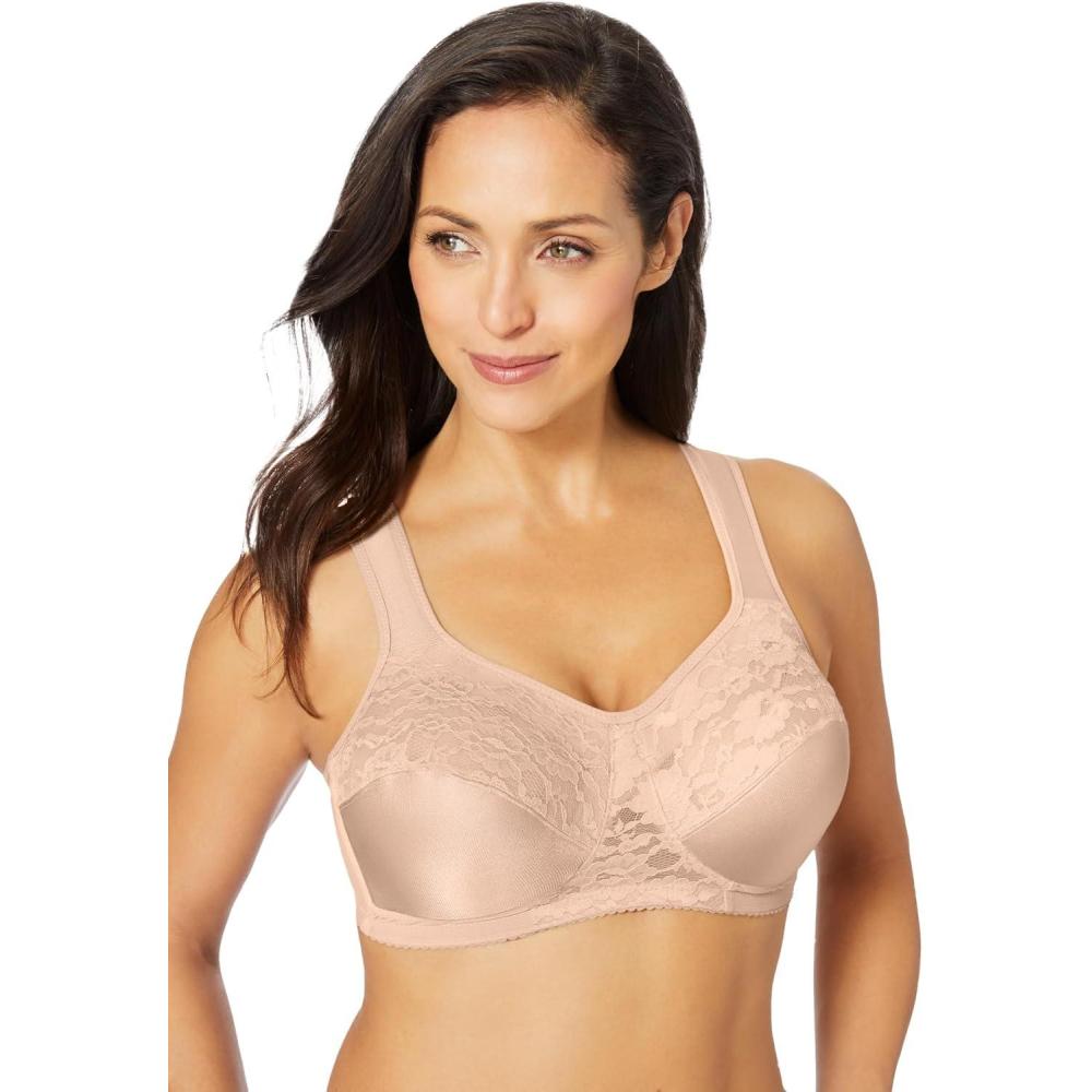 imageComfort Choice Womens Plus Size Easy Enhancer Wireless BraNude