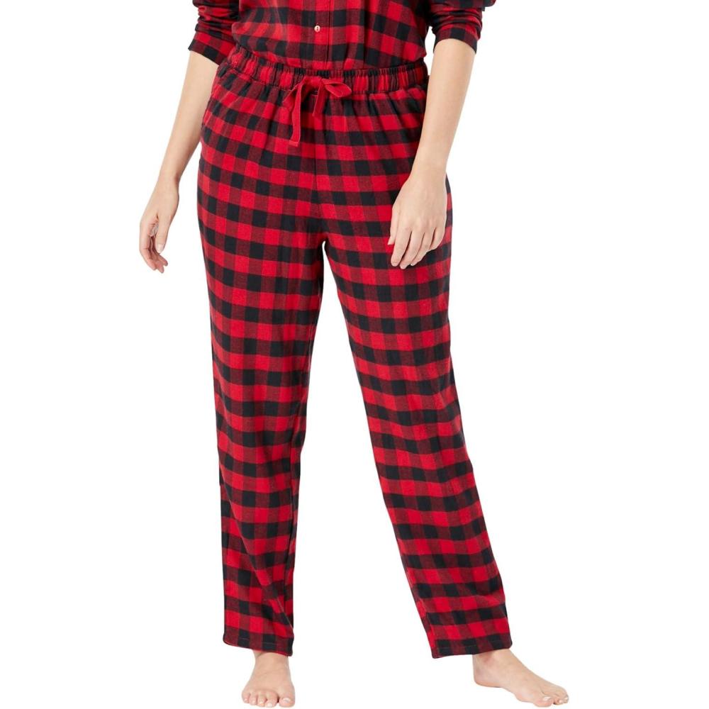 imageDreams ampamp Co Plus Size Cotton Flannel PantsRed Buffalo Check