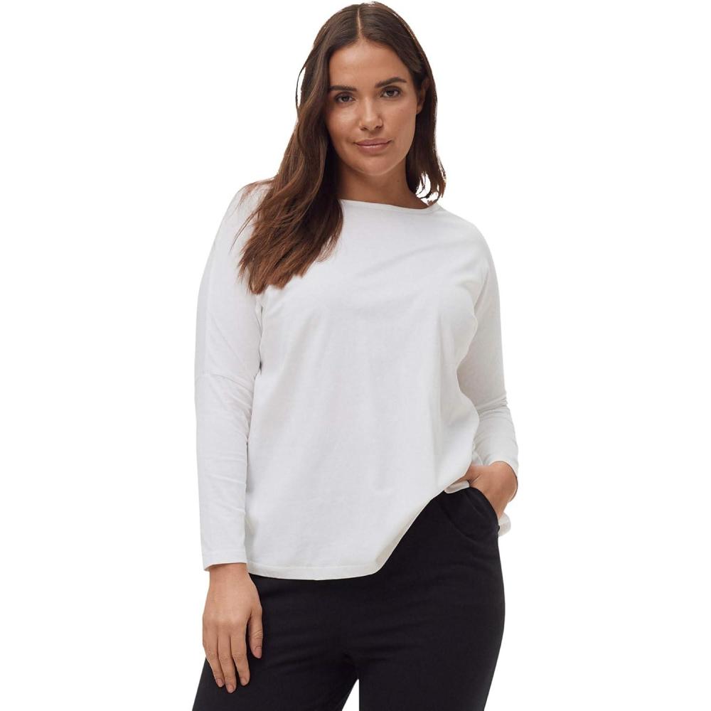 imageellos Plus Size Boxy Sleep TeeWhite