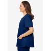 Comfort Choice Plus Size Scoopneck Scrub Top
