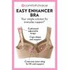 Comfort Choice Women’s Plus Size Easy Enhancer Wireless Bra(Black)