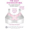 Comfort Choice Women’s Plus Size Easy Enhancer Wireless Bra(Classic Red)