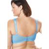Comfort Choice Women’s Plus Size Easy Enhancer Wireless Bra(Evening Blue)