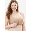 Comfort Choice Women’s Plus Size Stay-Cool Wireless Posture Bra(Shell Pink)