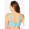 Comfort Choice Women’s Plus Size Wireless Leisure Bra(Pale Ocean Birds)