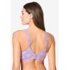 Comfort Choice Women’s Plus Size Wireless Leisure Bra(Pastel Lilac Bouquets)