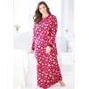 Dreams & Co. Plus Size Cotton Flannel Lounger(Red Buffalo)