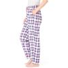 Dreams & Co. Plus Size Cotton Flannel Pants(Deep Teal Plaid)