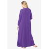 Dreams & Co. Plus Size Long Sherpa Lounger(Plum Burst)