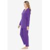 Dreams & Co. Plus Size Petite 2-Piece Lounge Set(Plum Burst)