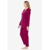 Dreams & Co. Plus Size Petite 2-Piece Lounge Set(Pomegranate)