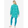 Dreams & Co. Plus Size Plaid PJ Set(Evening Blue Plaid)