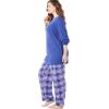 Only Necessities Plus Size Thermal PJ Set(Multi Plaid)