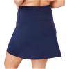 Swim 365 Women’s Plus Size High-Waisted Swim Skirt with Built-in Tummy Control Brief(Fuchsia)