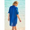 Swimsuits For All Swim 365 Women’s Plus Size Button-Front Swim Cover Up(Dip Dye)