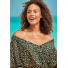 Swimsuits For All Swim 365 Women’s Plus Size Flutter-Sleeve One-Piece(Gold Foil Dots)