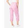 Woman Within Plus Size Carpenter Denim Capri(Pink)
