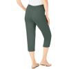 Woman Within Plus Size Petite The Soft Knit Capri(Pine)
