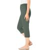 Woman Within Plus Size Petite The Soft Knit Capri(Pine)