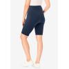 Woman Within Plus Size Stretch Cotton Pocket Bike Short(Navy)