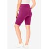 Woman Within Plus Size Stretch Cotton Pocket Bike Short(Raspberry)