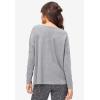 ellos Plus Size Boxy Sleep Tee(Heather Charcoal)